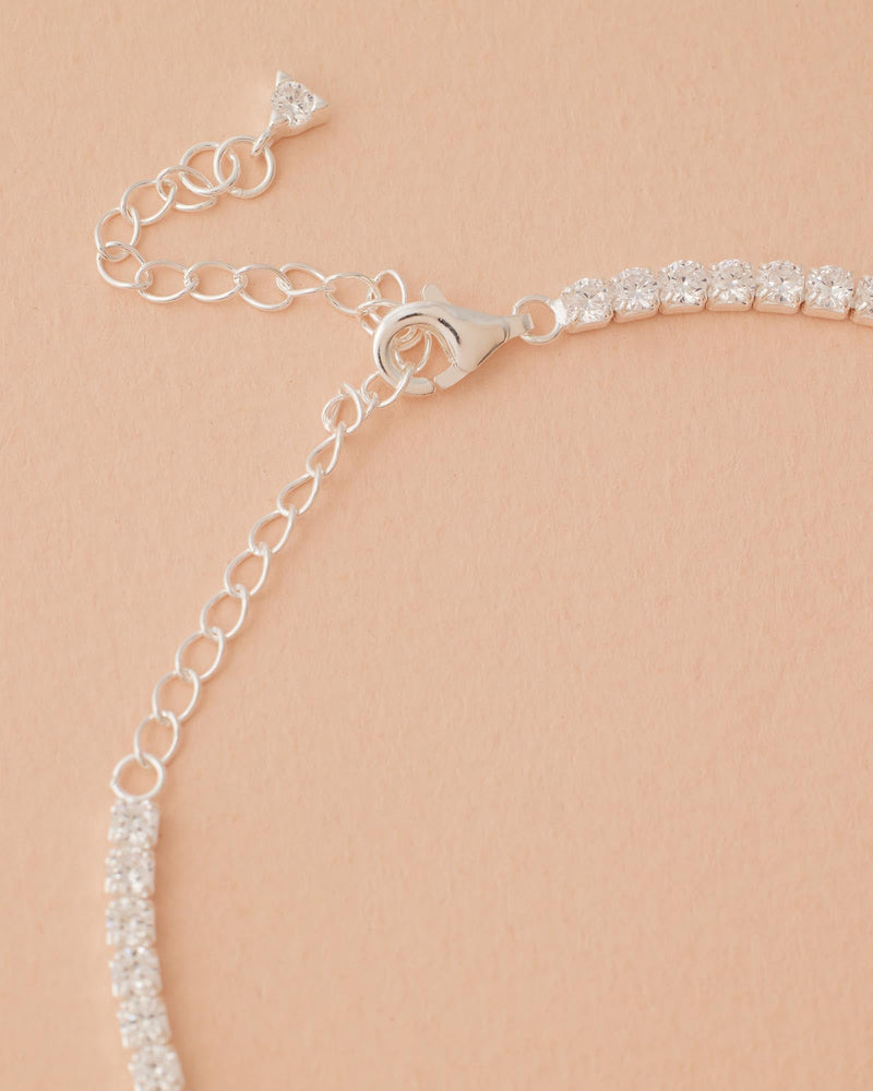 Aspen Tennis Necklace - Silver