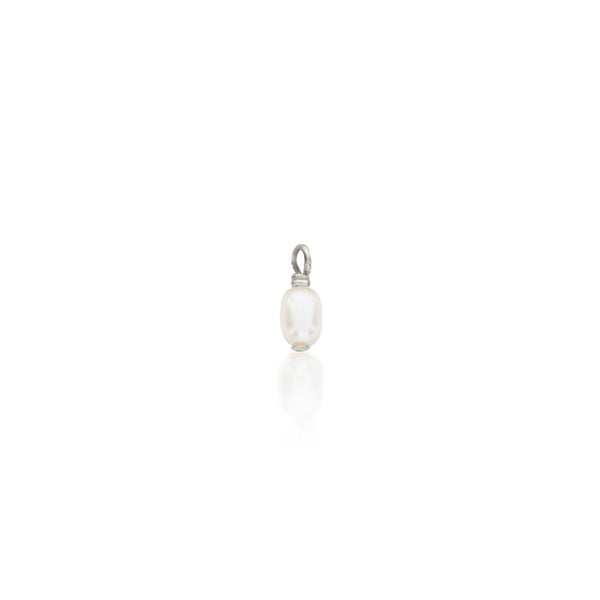 Mini Pearl Charm - Single - Silver