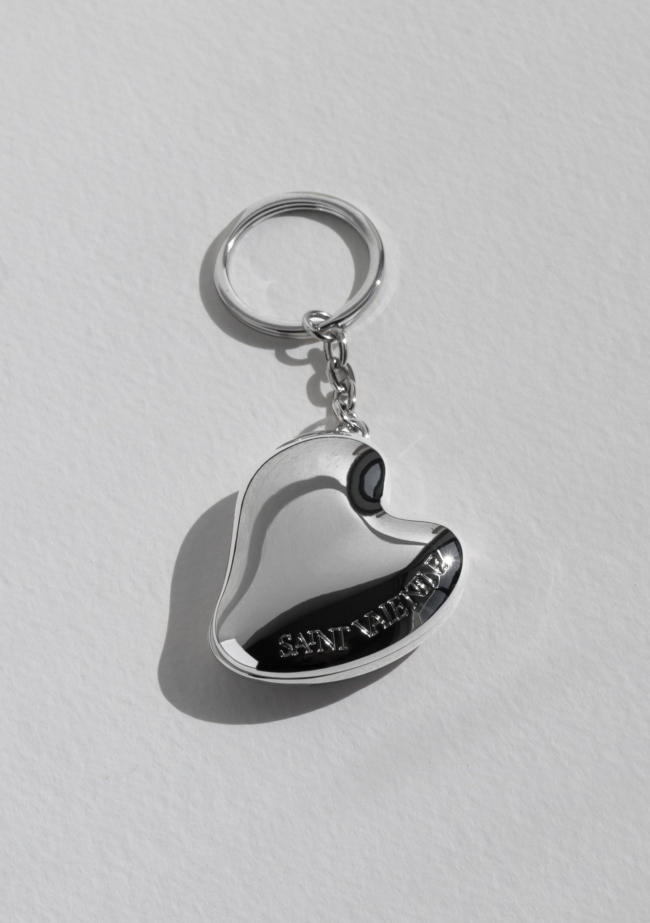 Heart Mirror Keychain & Bag Charm - Silver – Saint Valentine Jewellery