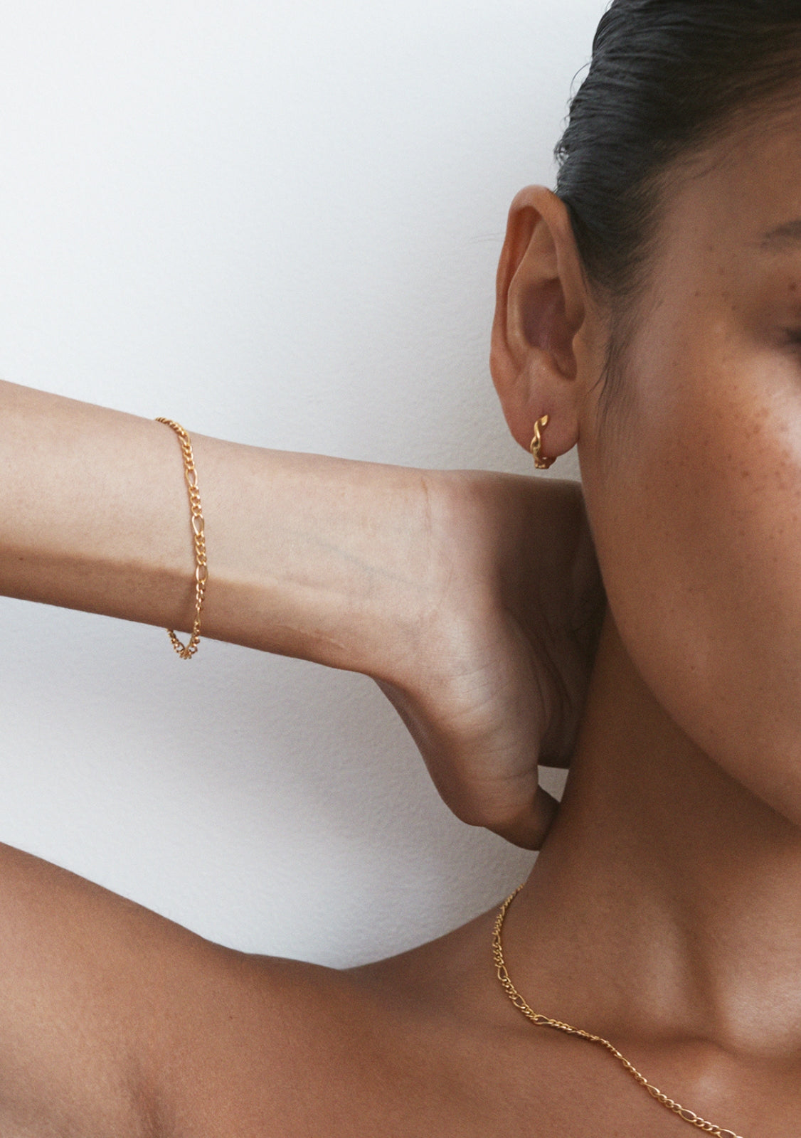 Figaro Chain Bracelet - Gold – Saint Valentine Jewellery