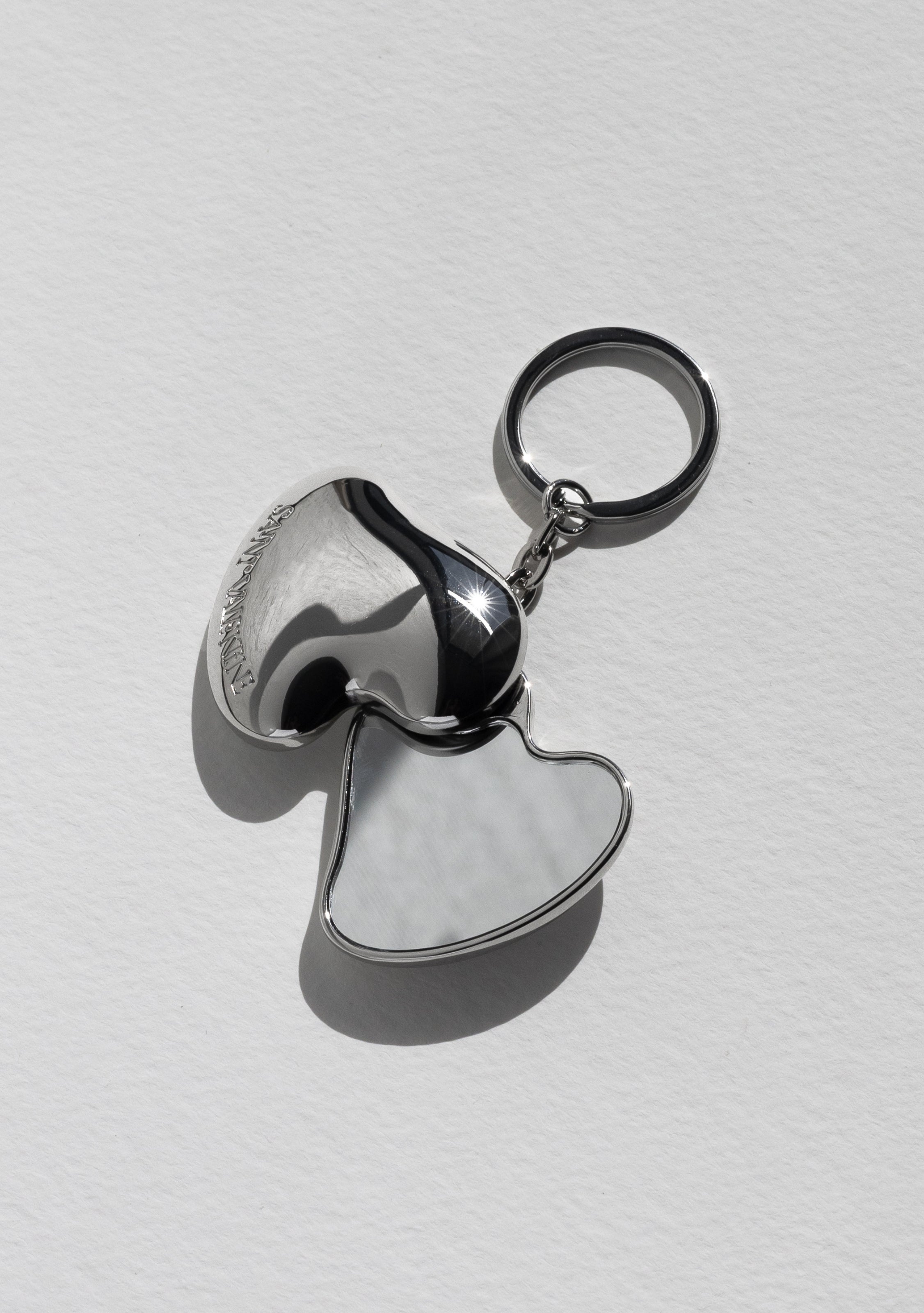 Heart Mirror Keychain & Bag Charm - Silver – Saint Valentine Jewellery