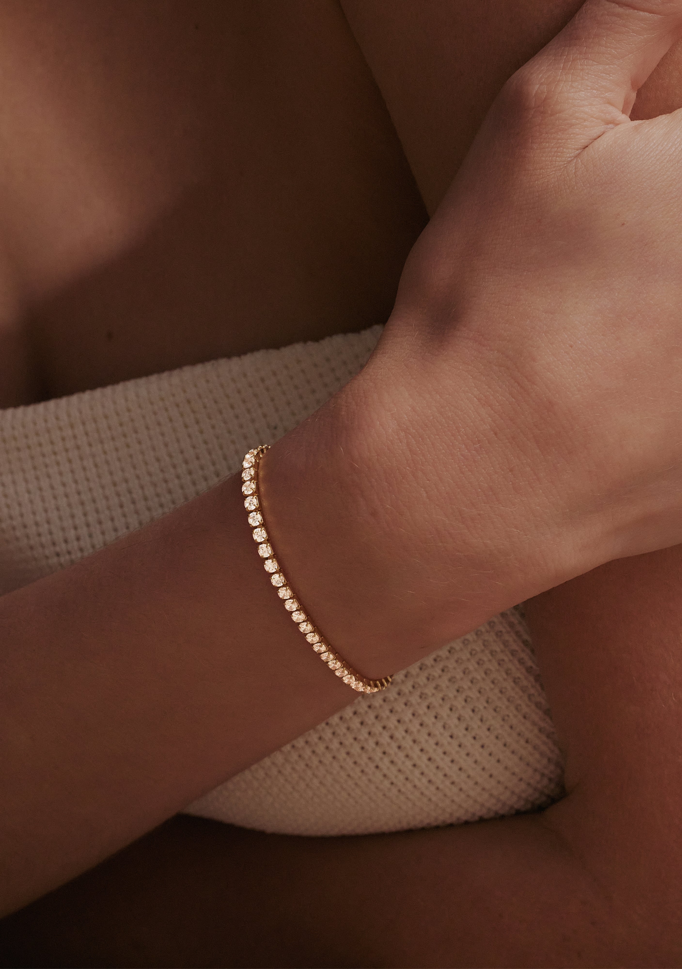 Aspen Tennis Bracelet - Gold | Saint Valentine Jewellery | Shop