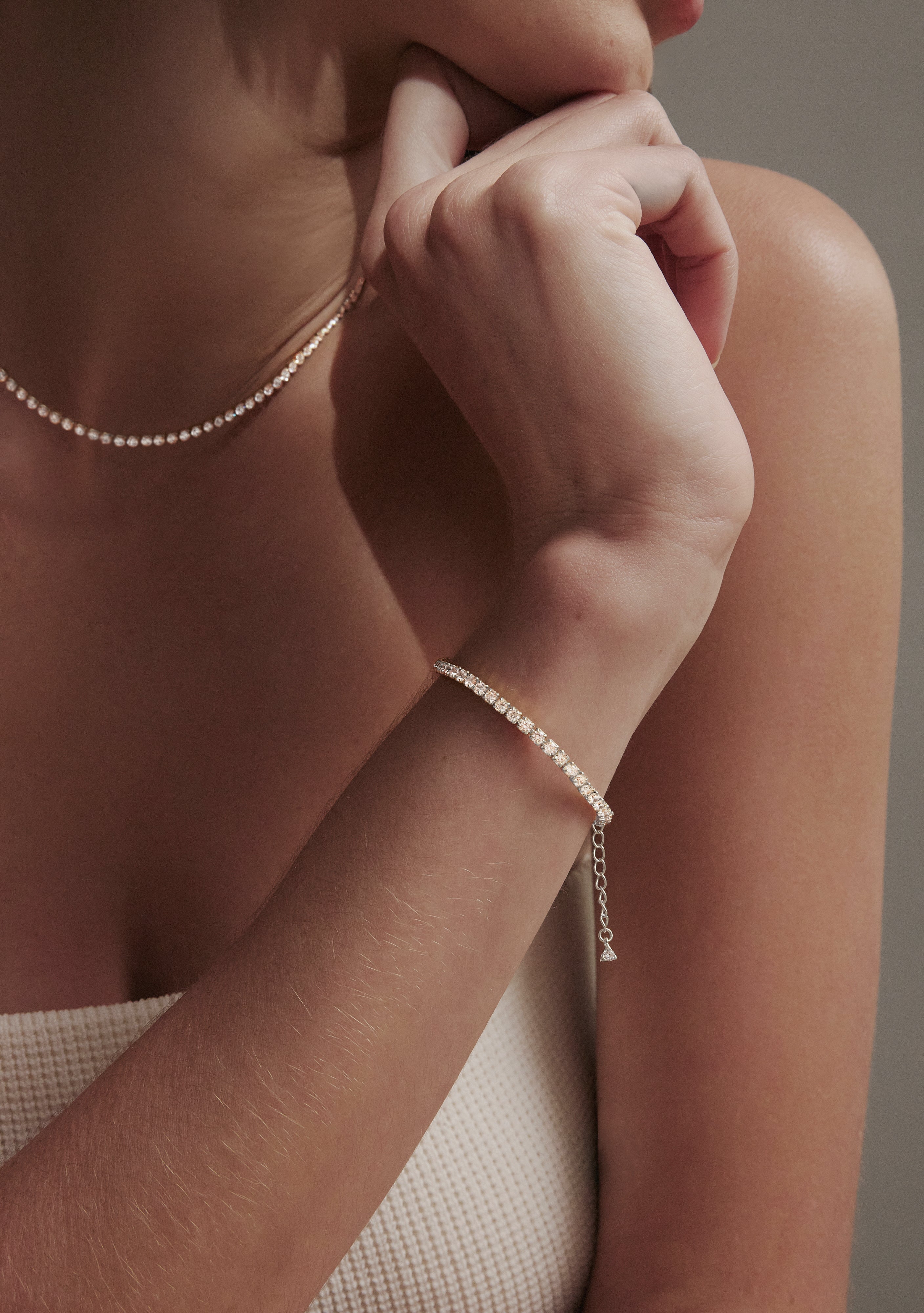 Aspen Tennis Bracelet - Silver – Saint Valentine Jewellery