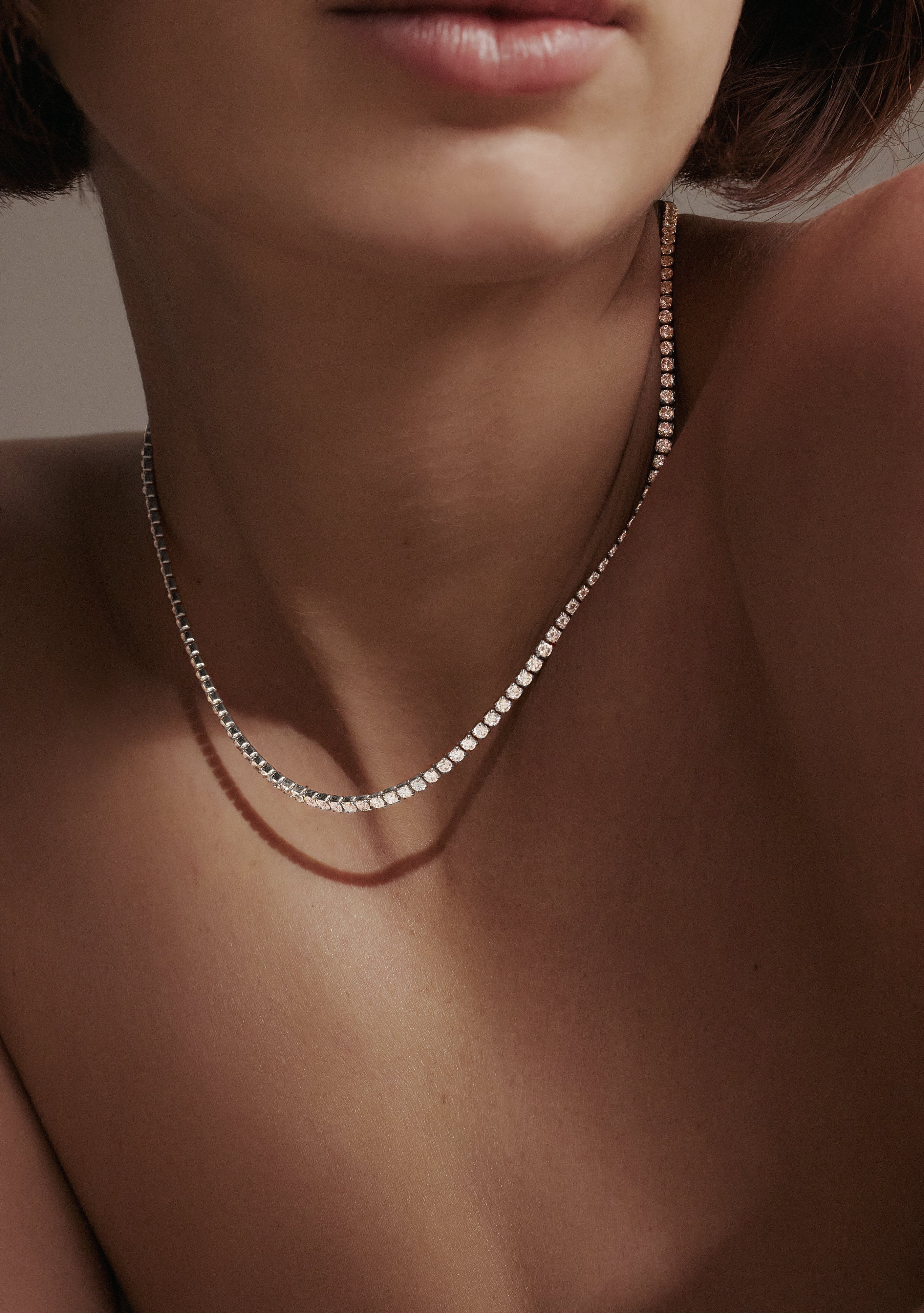 Aspen Tennis Necklace - Silver – Saint Valentine Jewellery