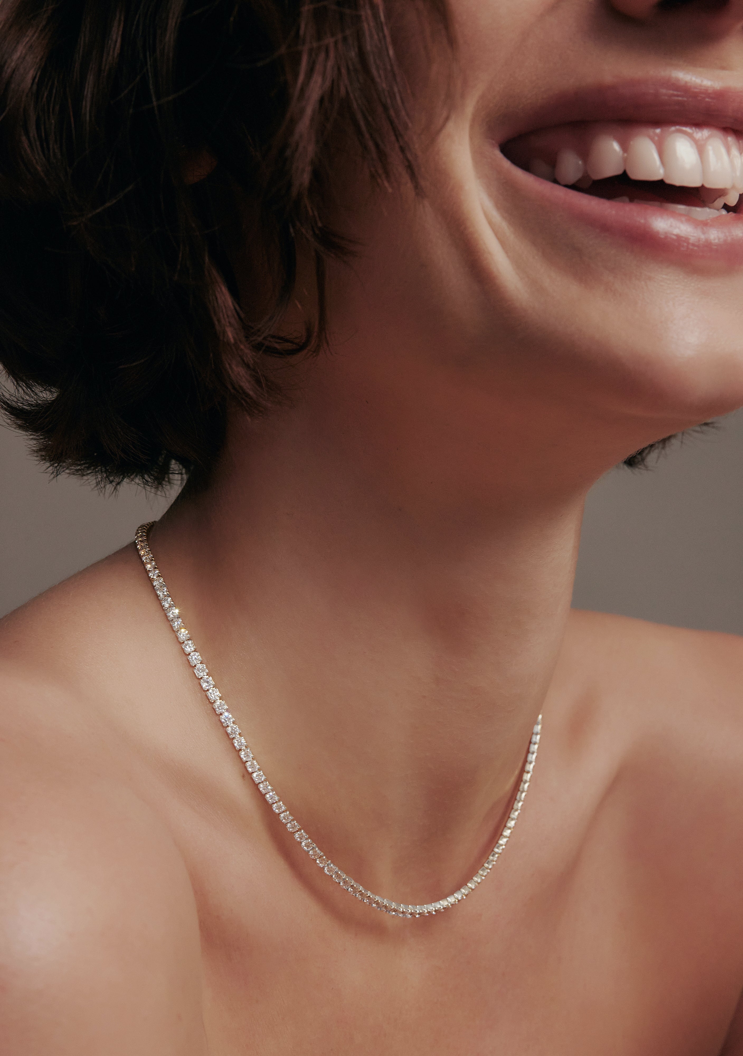 Aspen Tennis Necklace - Silver – Saint Valentine Jewellery