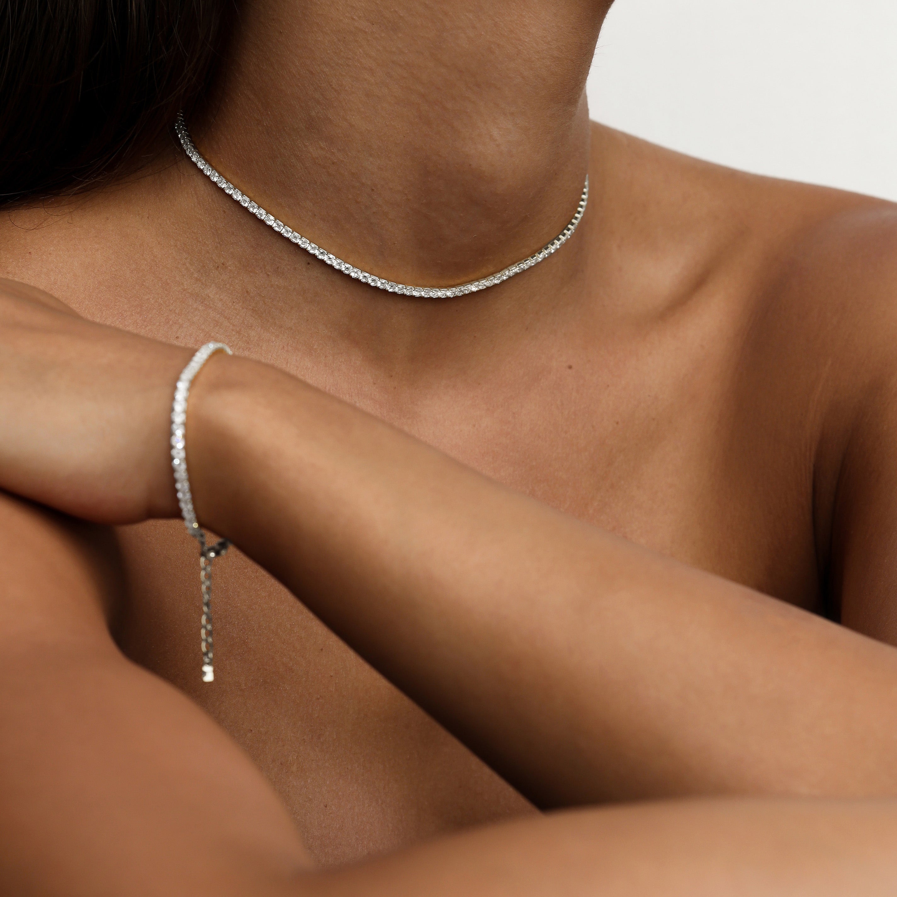 The Aspen Tennis Set - Silver | Saint Valentine Jewellery