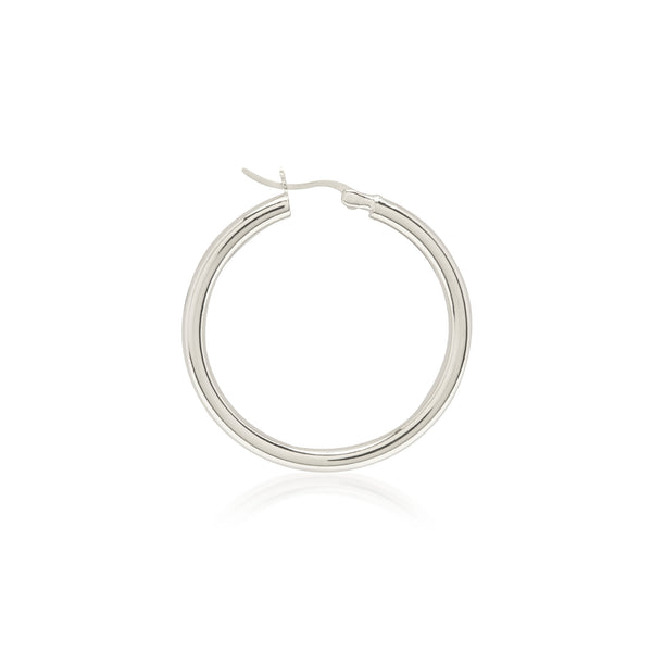 Classic Hoop Large - Single - Silver