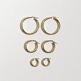 Classic Hoops Large - Gold
