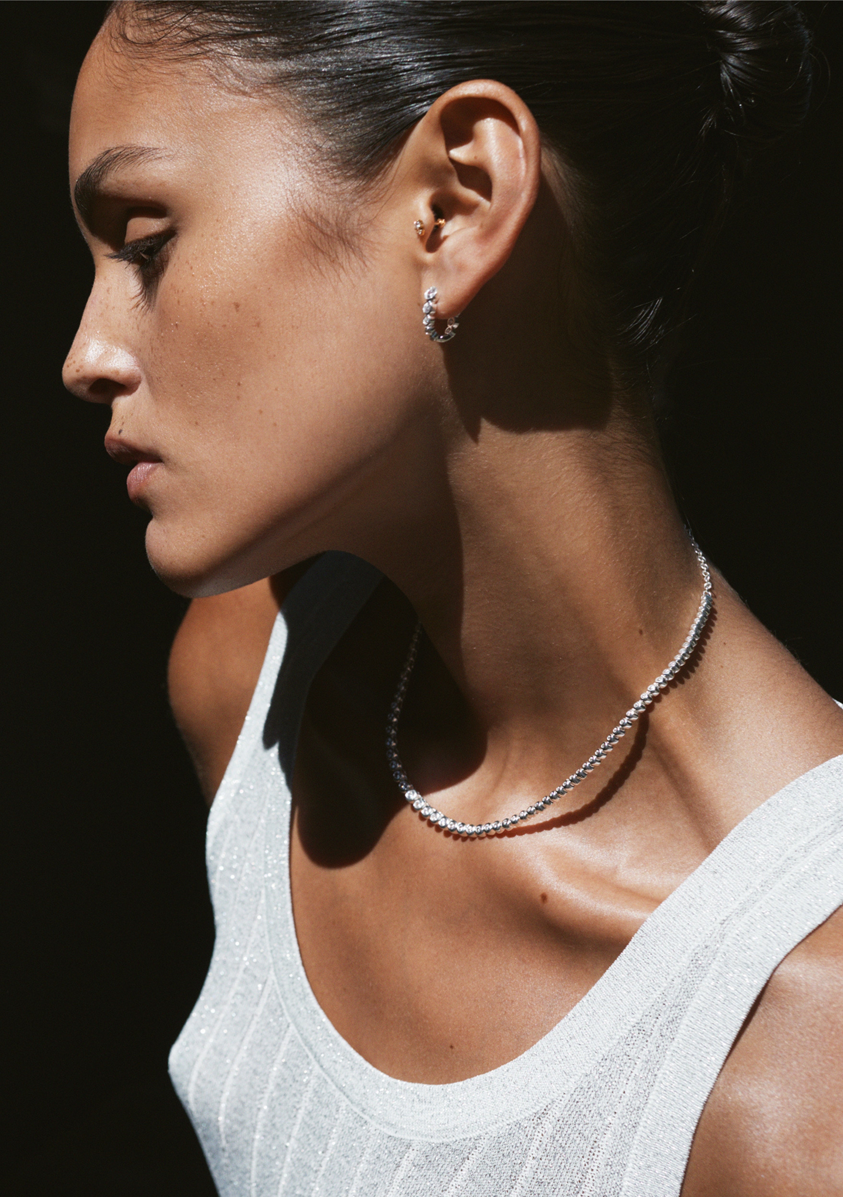 Crescendo Tennis Necklace - Silver – Saint Valentine Jewellery