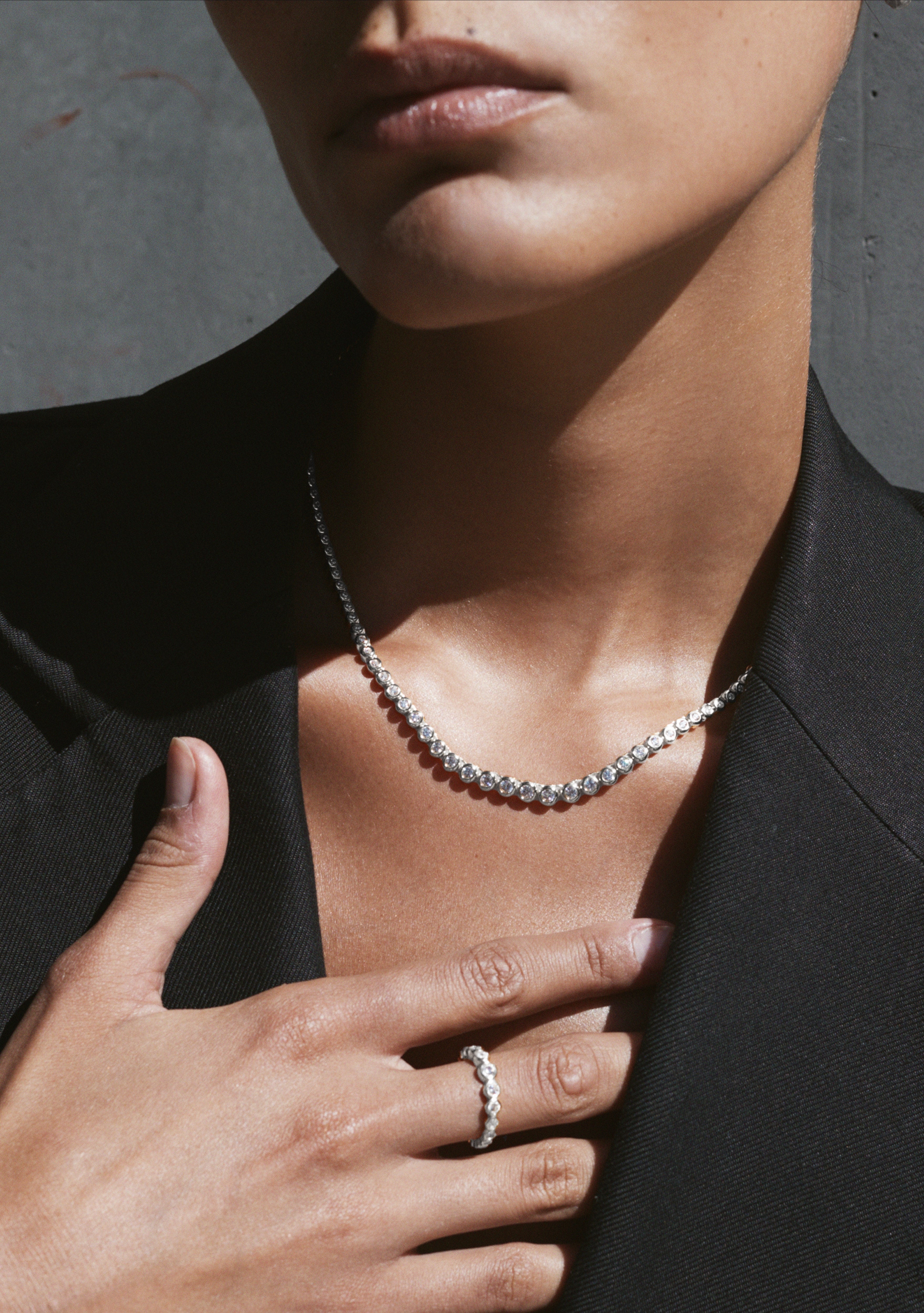 Crescendo Tennis Necklace - Silver – Saint Valentine Jewellery