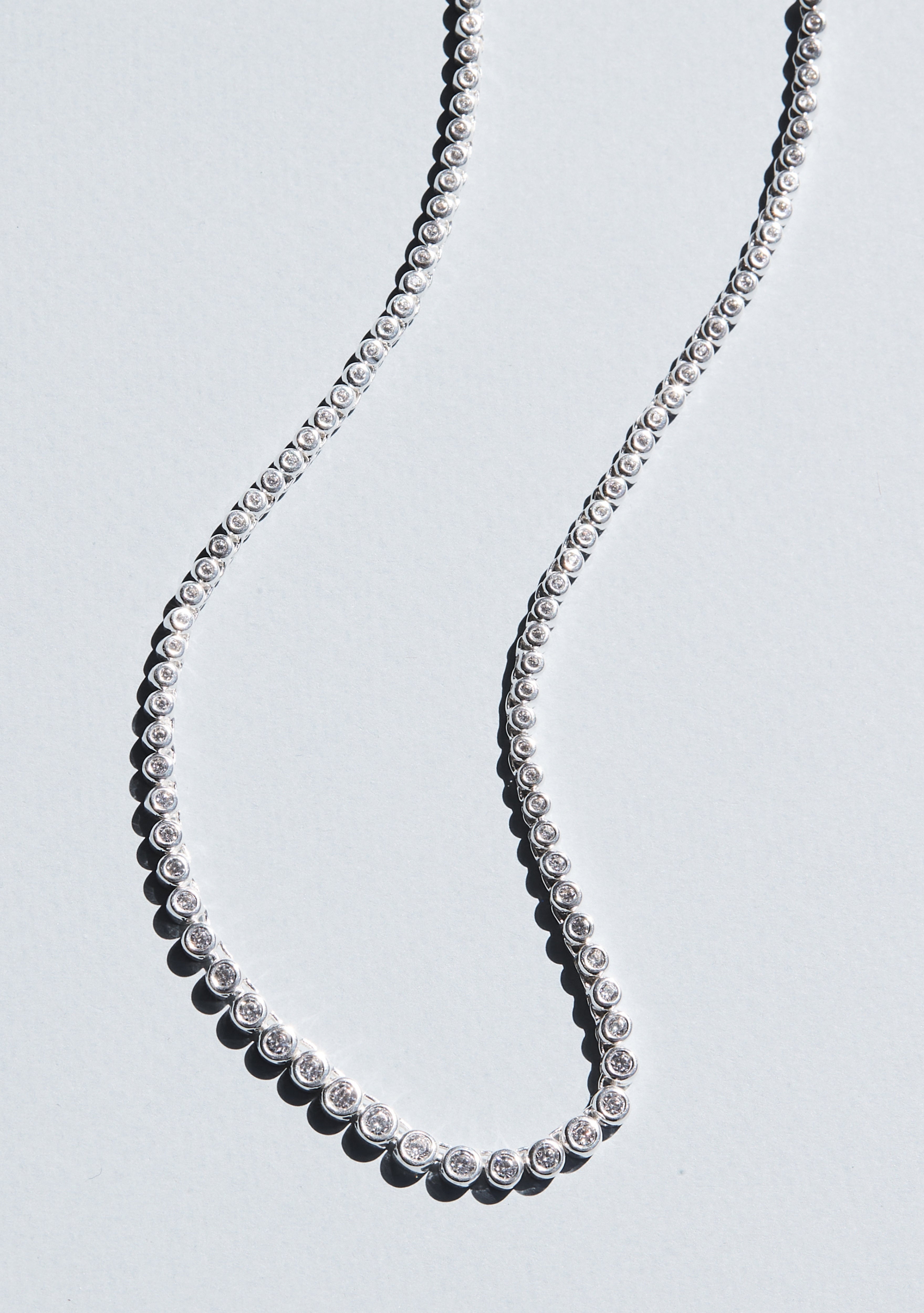 Crescendo Tennis Necklace - Silver – Saint Valentine Jewellery