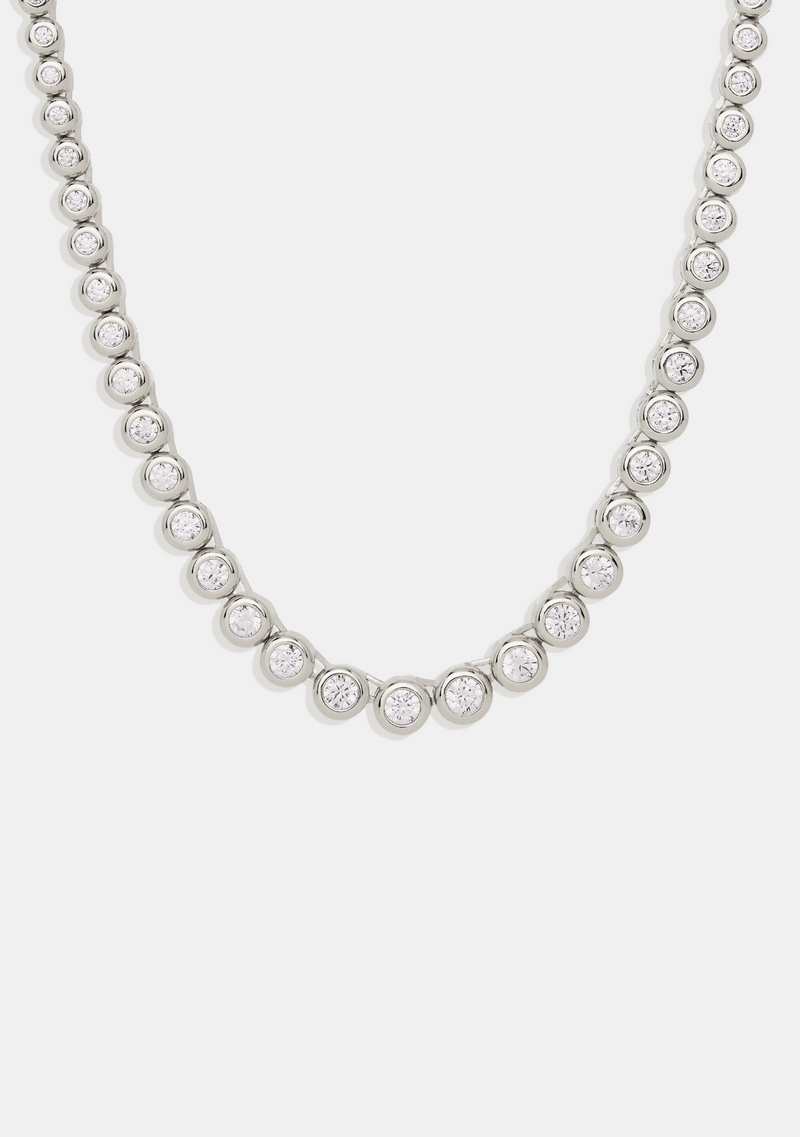 Crescendo Tennis Necklace - Silver – Saint Valentine Jewellery