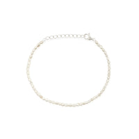 Fine Pearl Bracelet - Silver