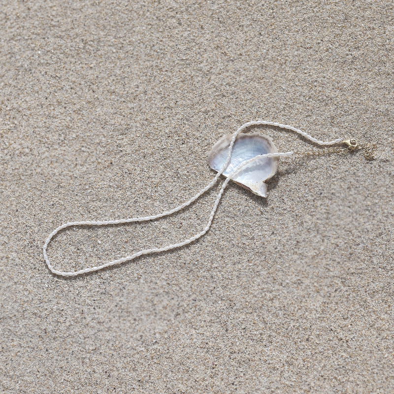 Fine Pearl Necklace - Silver