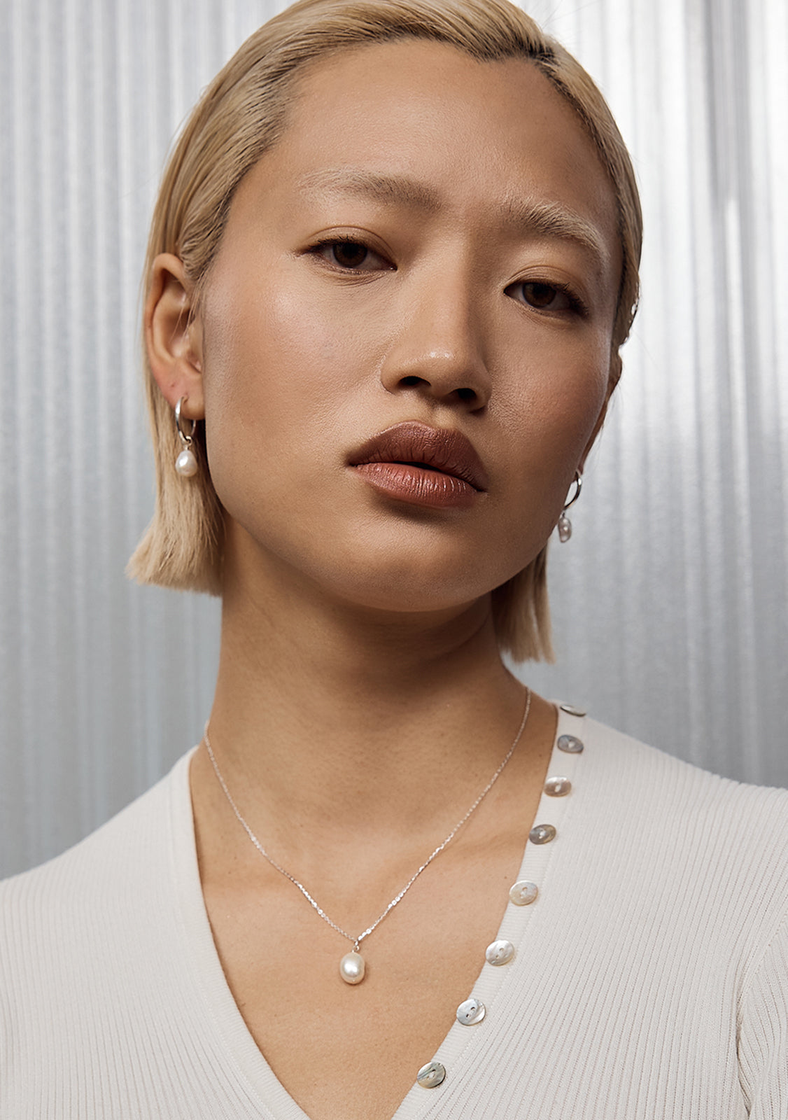 Saint Valentine Mini Pearl Necklace Mini Pearl Necklace Gold