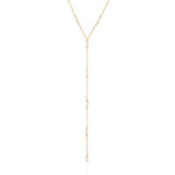 Marais Pearl Lariat Necklace - Gold