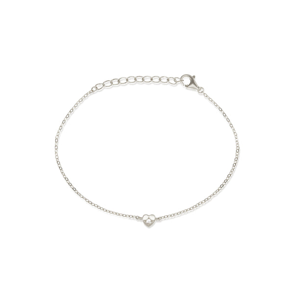 Mini Heart Bracelet - Silver