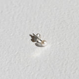 Mini Pearl Stud - Silver - Single