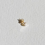 Mini Pearl Stud - Gold - Single