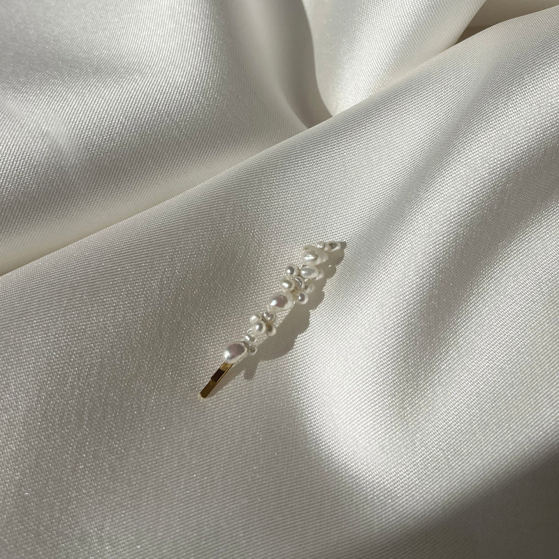 Ophelie Pearl Hair Pin - Single - Gold