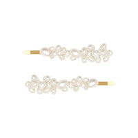 Ophelie Pearl Hair Pins - Pair - Gold