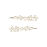 Ophelie Pearl Hair Pins - Pair - Silver