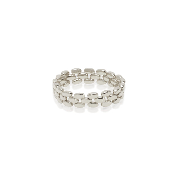 Panther Chain Ring - Silver