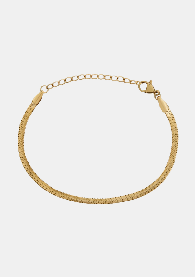 Sphinx 3mm Snake Chain Bracelet - Gold | Saint Valentine