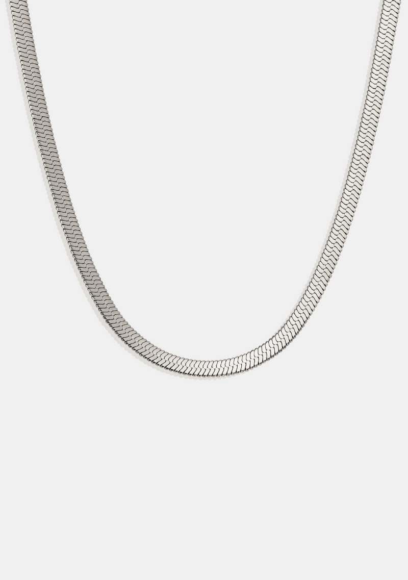 Sphinx 3mm Snake Chain Necklace - Silver – Saint Valentine Jewellery