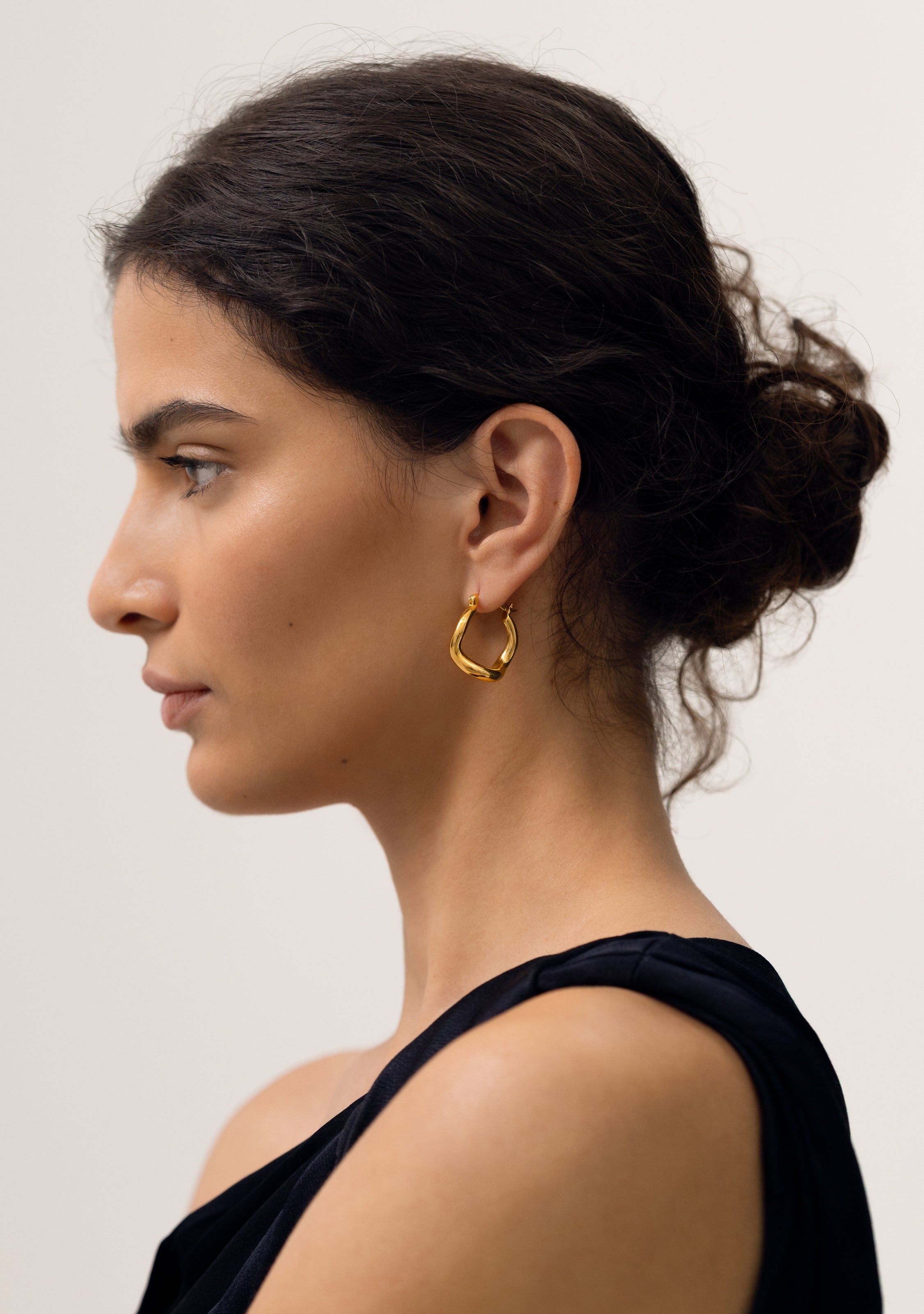 Wabi Sabi Hoops - Gold | Saint Valentine Jewellery | Gold Earrings