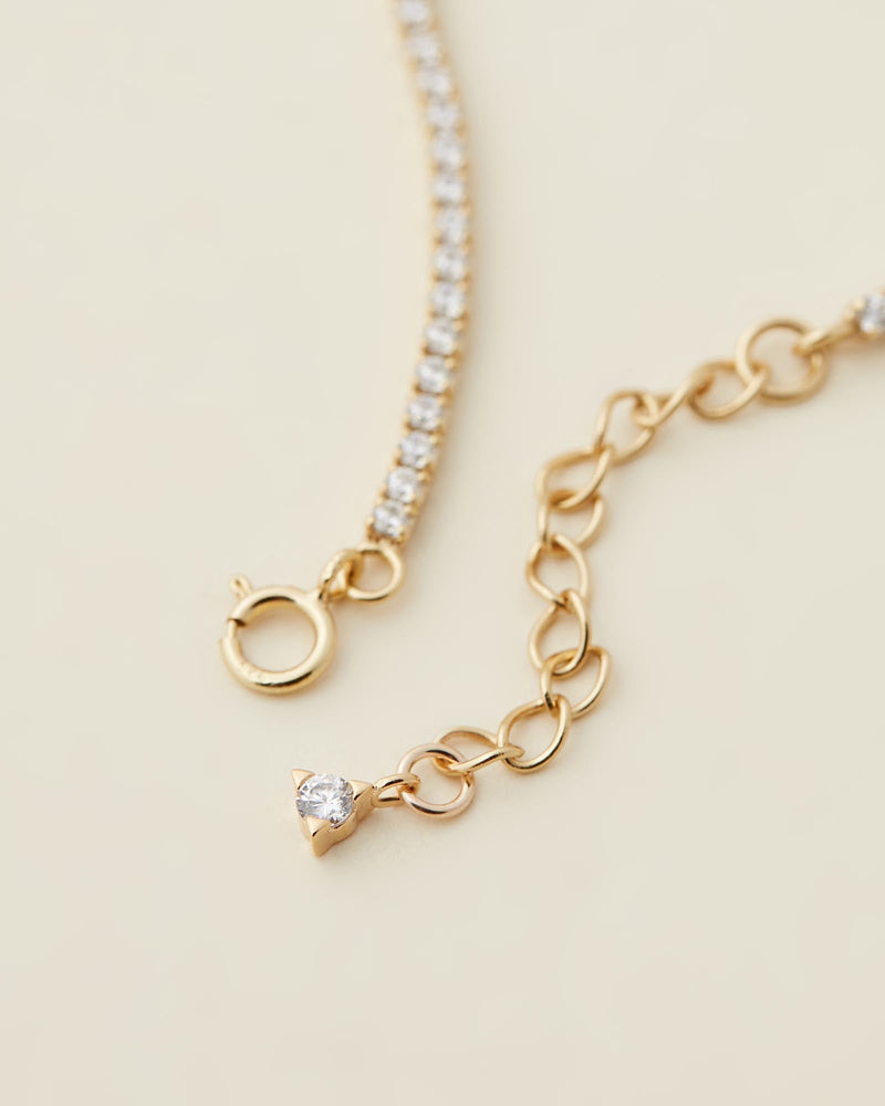 Paris Tennis Necklace - Gold