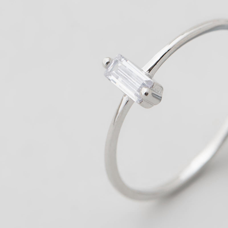 Baguette Ring - Silver