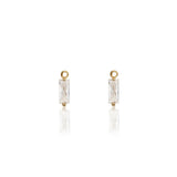 Baguette Charms - Pair - Gold