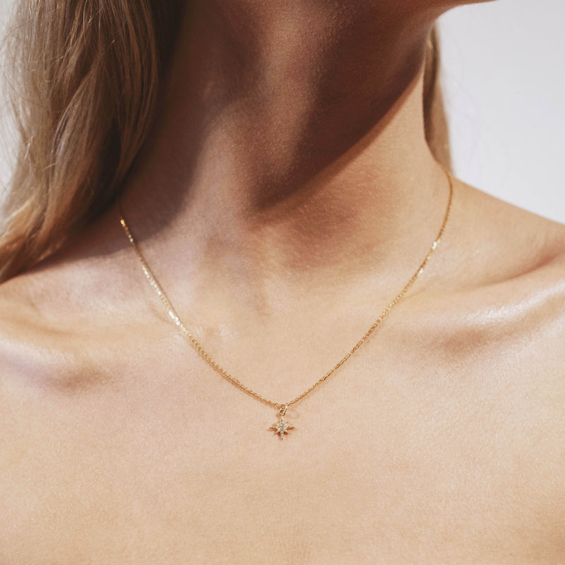 North Star Necklace - Gold