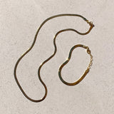 The Sphinx Necklace + Bracelet Set - Gold
