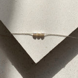 Mini Pearl Necklace - Silver