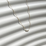 Mini Pearl Necklace - Gold