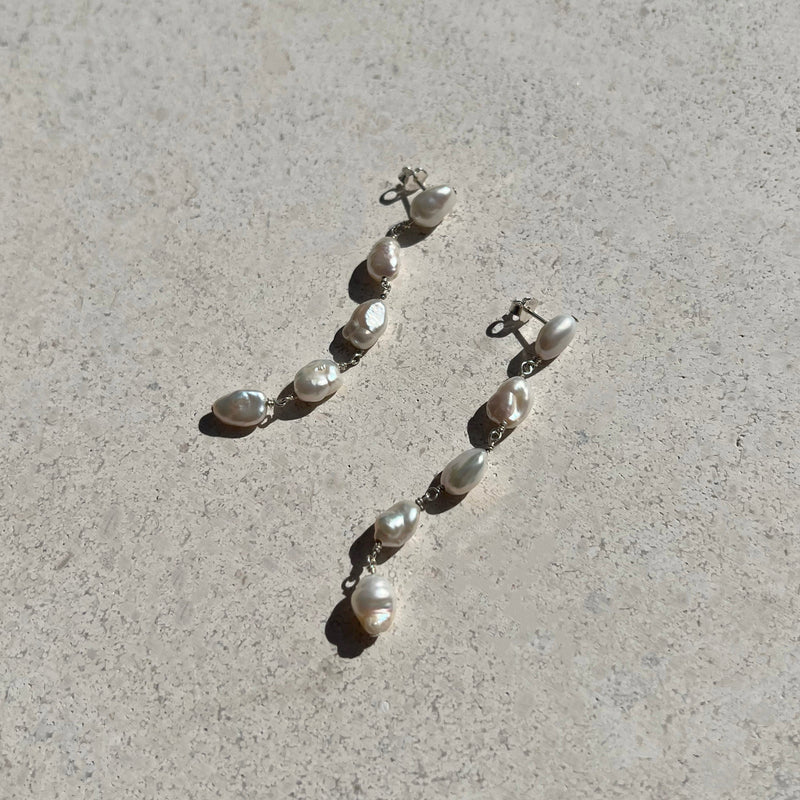 Isle Drop Earrings - Silver