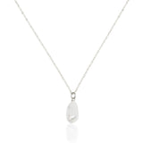 Keshi Pearl Necklace - Silver
