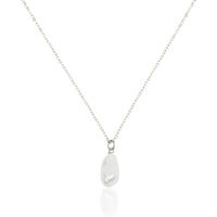 Keshi Pearl Necklace - Silver