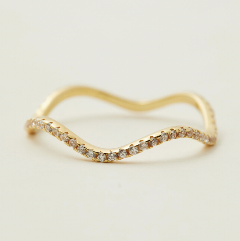 Luna Wave Ring - Gold