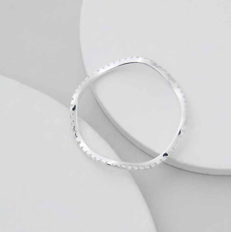 Luna Wave Ring - Silver