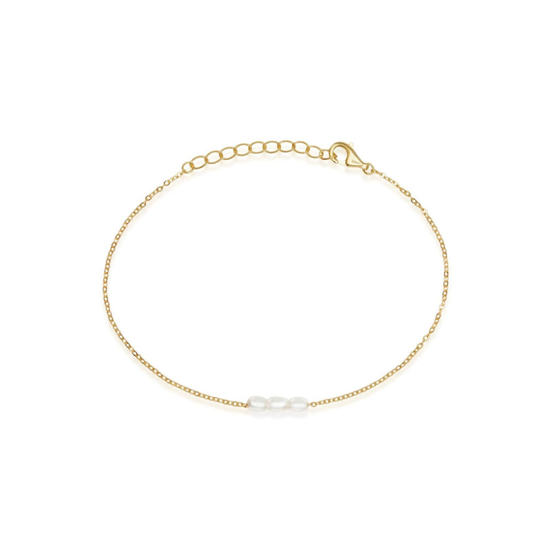 Mini Pearl Bracelet - Gold – Saint Valentine Jewellery