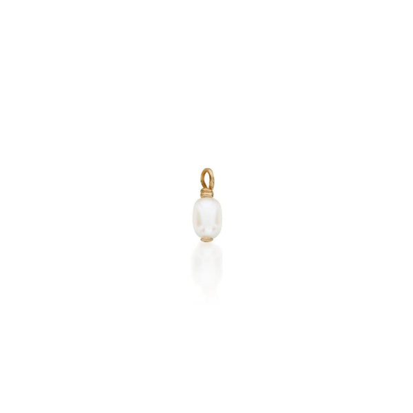 Mini Pearl Charm - Single - Gold