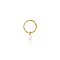 Mini Pearl Hoop - Single - Gold