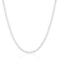 Paris Tennis Necklace - Silver