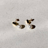 Relic Pearl Earrings - Gold
