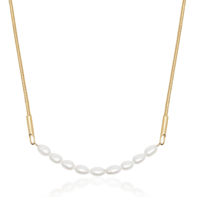 Relic Pearl Necklace - Gold