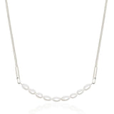 Relic Pearl Necklace - Silver