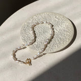 Santorini Pearl Necklace - Gold